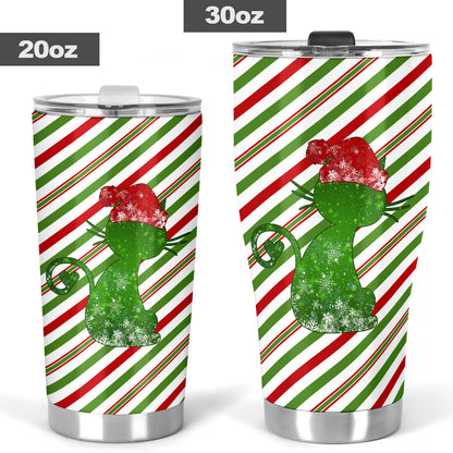 Meowy Christmas Cat Tumbler 0622