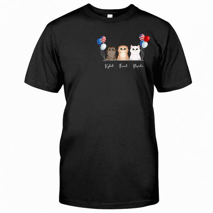 Life Is Better With Cats - Personalized Independence Day T-shirt and Hoodie