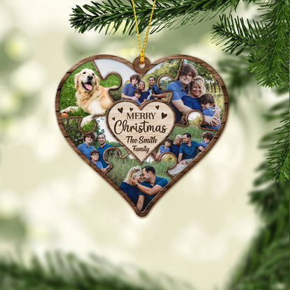 Together We Are A Family - Personalized Christmas Family Ornament (Printed On Both Sides)