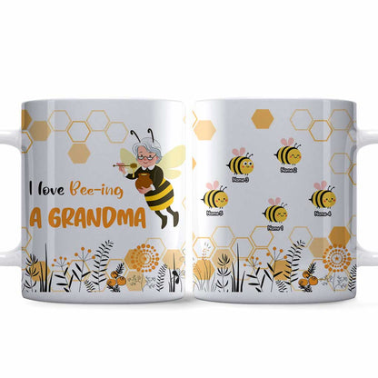 I Love Bee-ing A Grandma - Personalized Mother's Day Grandma Mug