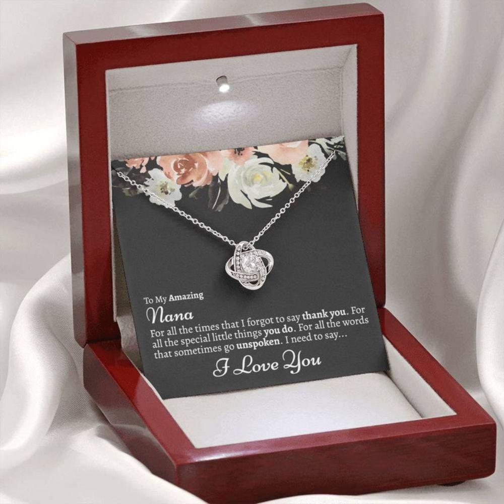 For Nana From Granddaughter - Grandma Love Knot Necklace 0921