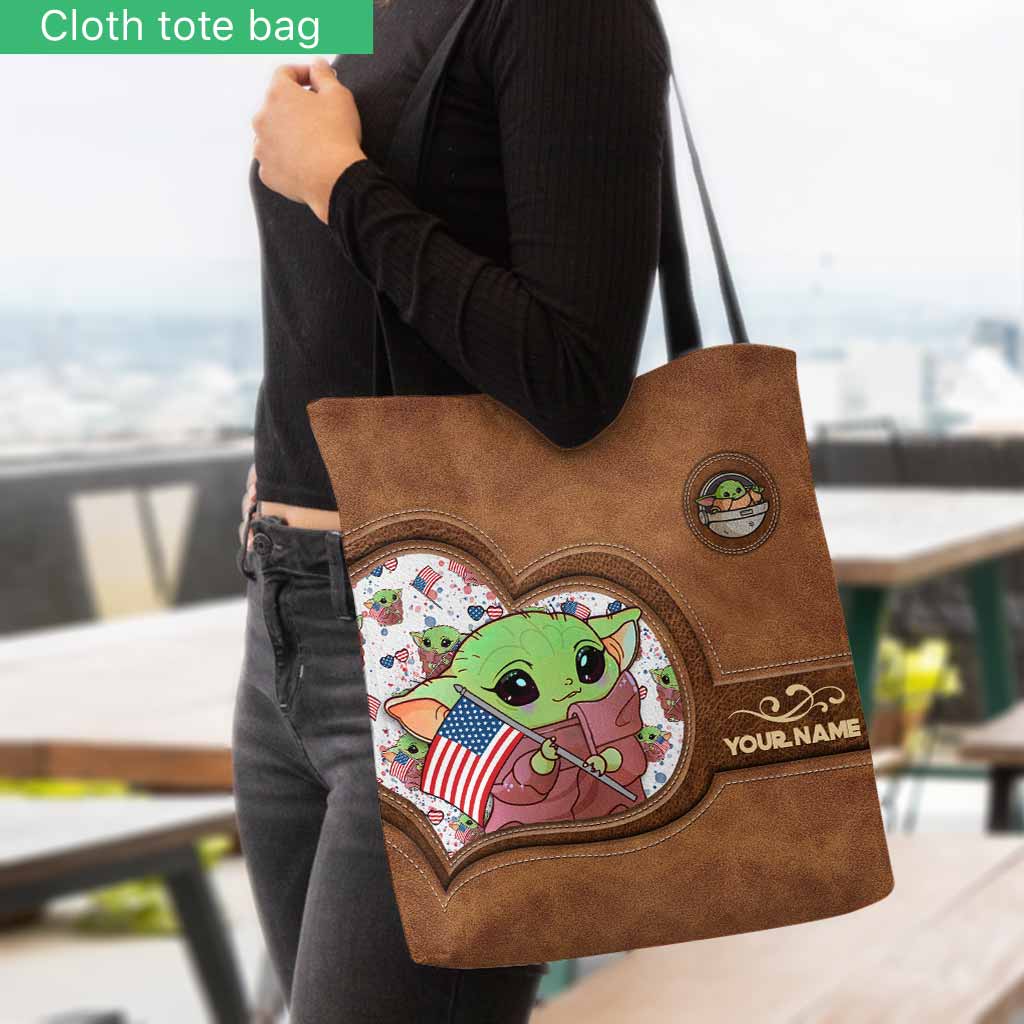 Too Cute I Am - Personalized Independence Day The Force Tote Bag