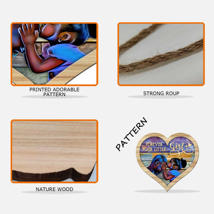 Forever Your Little Girl - Personalized Father's Day Wood Sign