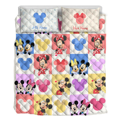 You & Me We Got This - Personalized Mouse Quilt Set