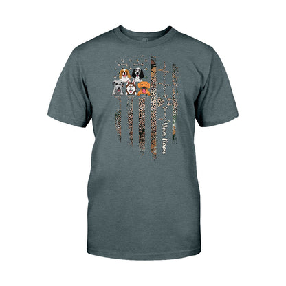 Love My Dogs - Personalized Independence Day Dog T-shirt and Hoodie