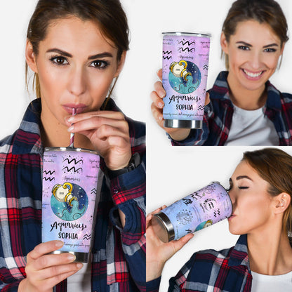 Zodiac Sign Tumbler - Personalized Tumbler