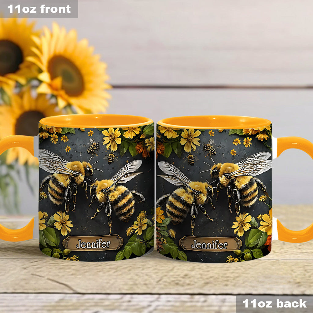 Bee Garden - Personalized Gardening Accent Mug