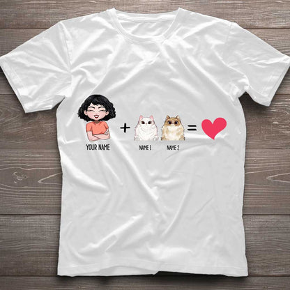 Me With The Cats - Personalized Cat T-shirt and Hoodie