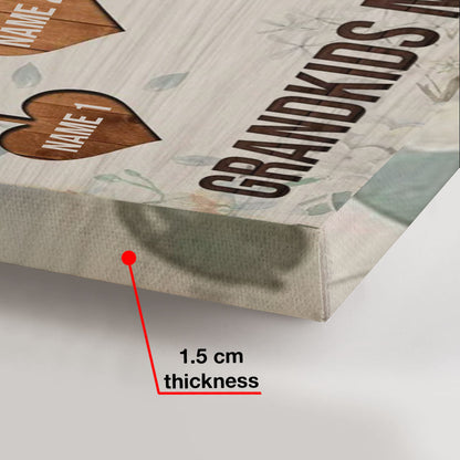 Grandkids Make Life Grand - Personalized Mother's Day Grandma Canvas And Poster