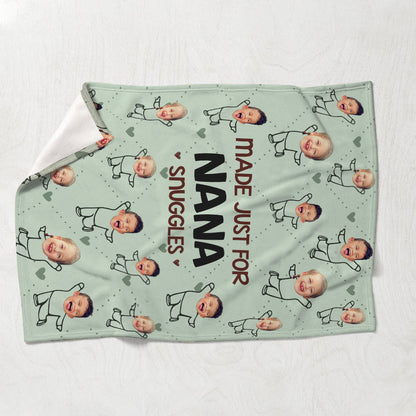 Made Just For Nana Snuggles - Personalized Mother's Day Grandma Blanket