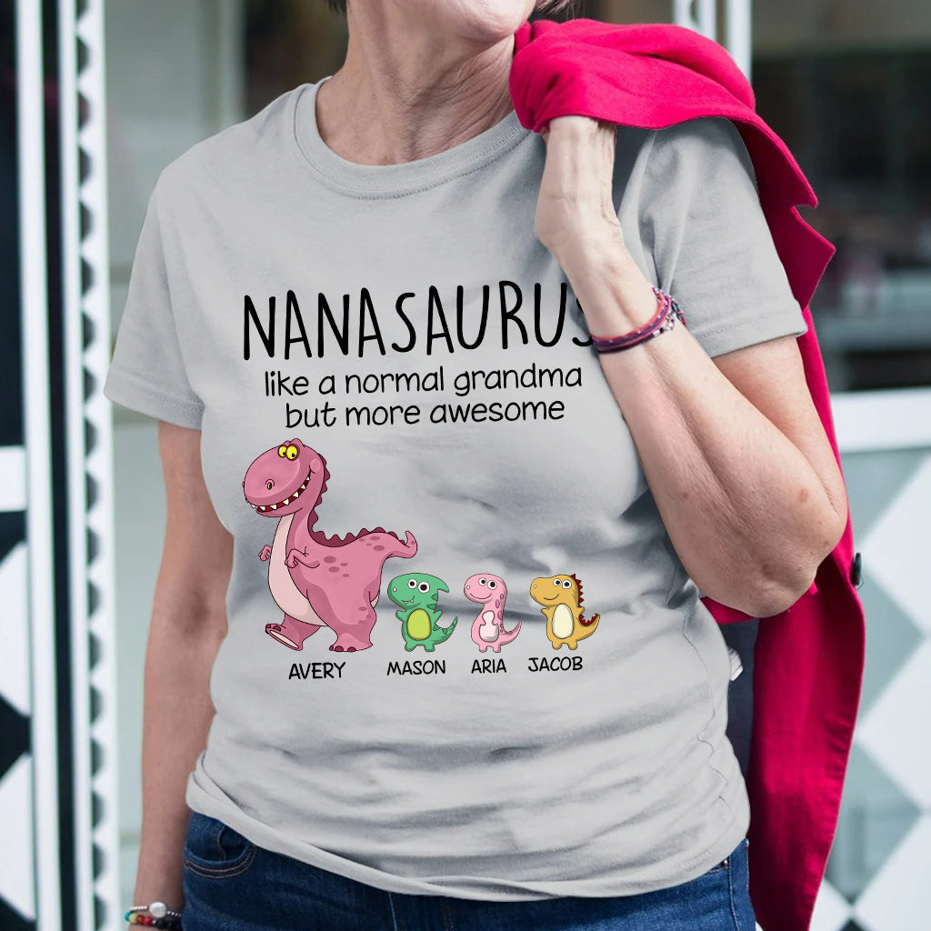 Grandmasaurus - Personalized Mother's day Grandma T-shirt and Hoodie