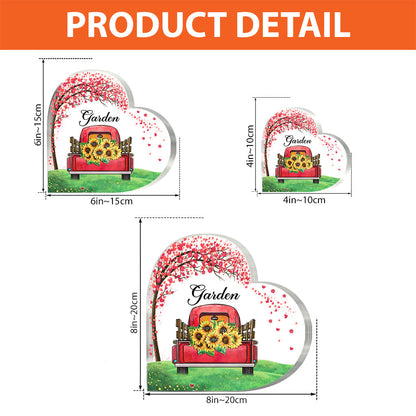 Grandma's Garden - Personalized Mother's Day Grandma Custom Shaped Acrylic Plaque