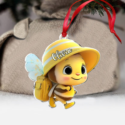 Cute Baby Bee - Personalized Kid Ornament