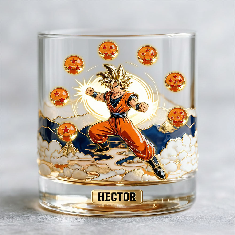 Strongest Fighter - Personalized Seven Balls Whiskey Decanter Set