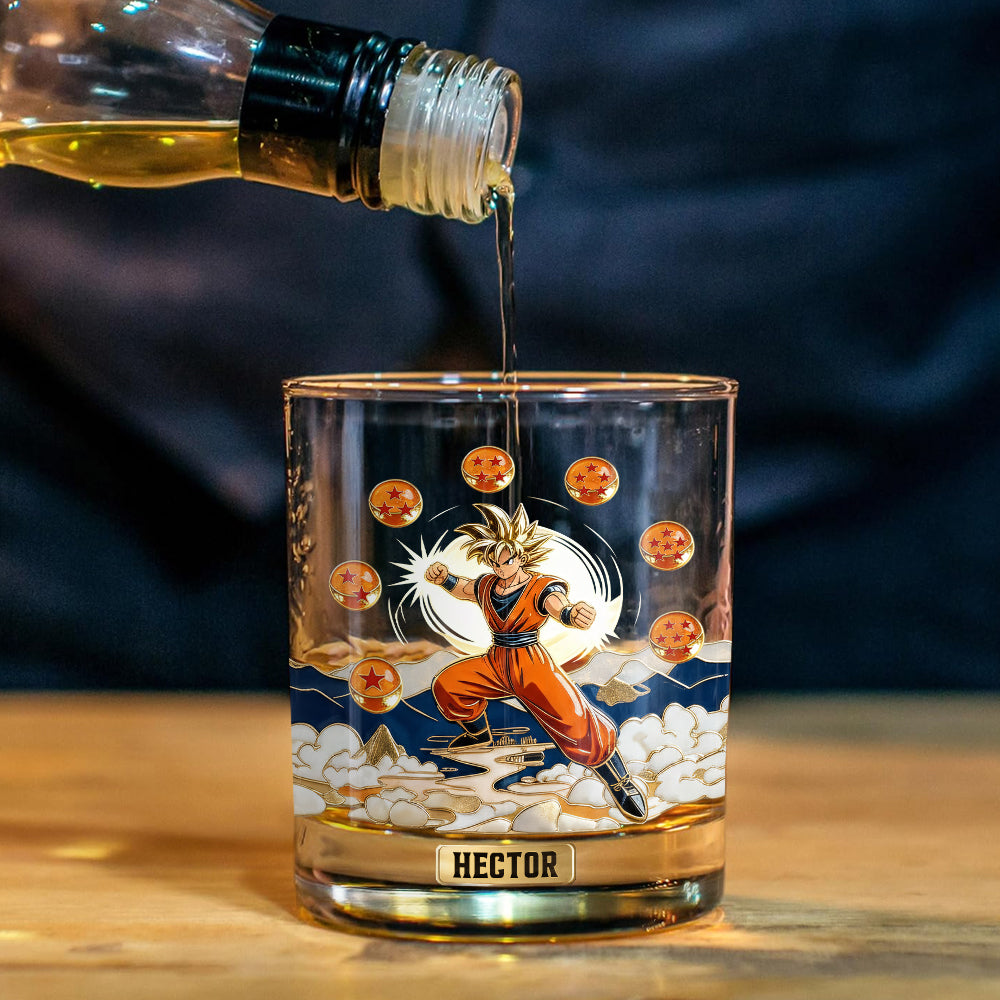 Strongest Fighter - Personalized Seven Balls Whiskey Decanter Set
