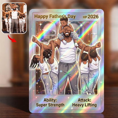 Funny Custom Card For Him/ Dad... - Personalized Monster Trainer Wallet Insert Card