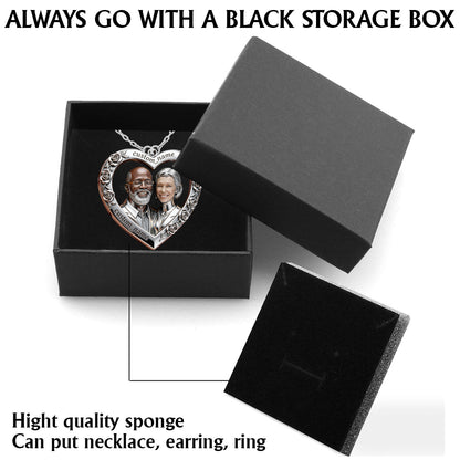 Couple Gift - Personalized Couple Shaped Acrylic Pendant Necklace