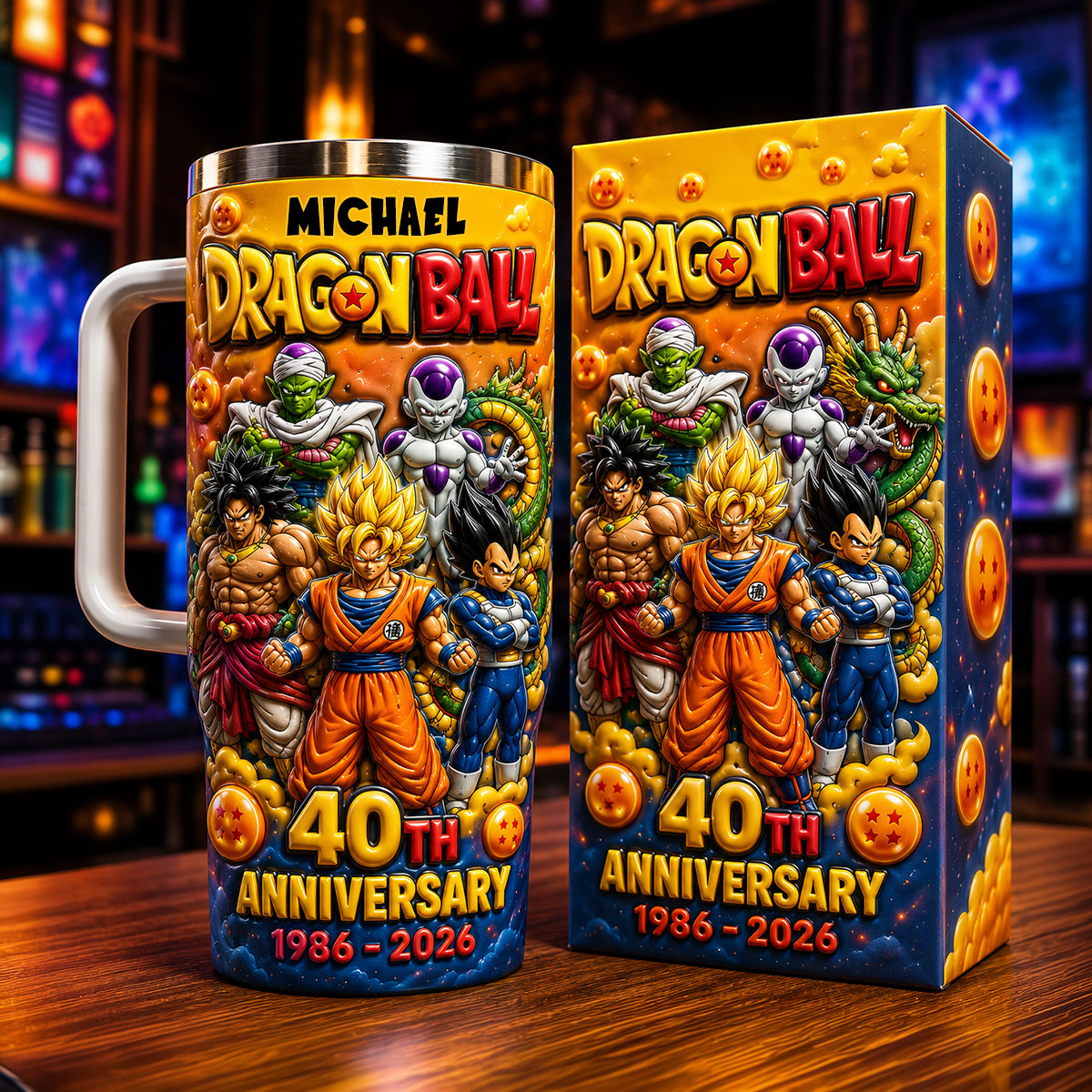 Best Memories - Personalized Seven Balls Tumbler With Handle