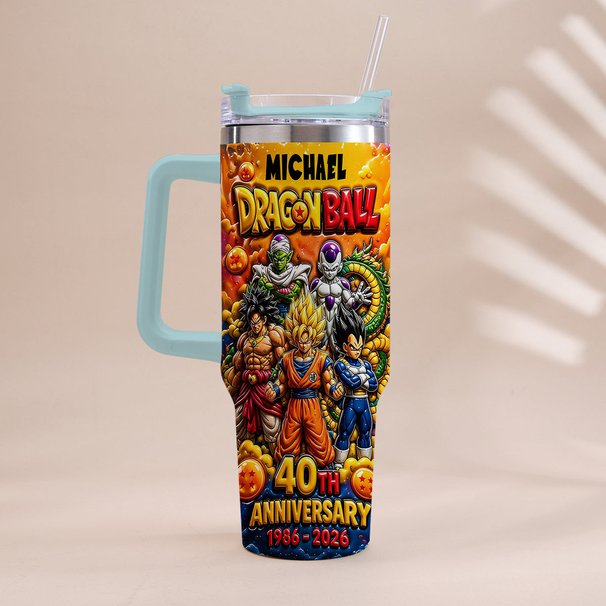 Best Memories - Personalized Seven Balls Tumbler With Handle