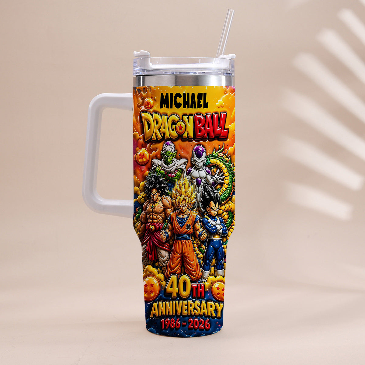 Best Memories - Personalized Seven Balls Tumbler With Handle