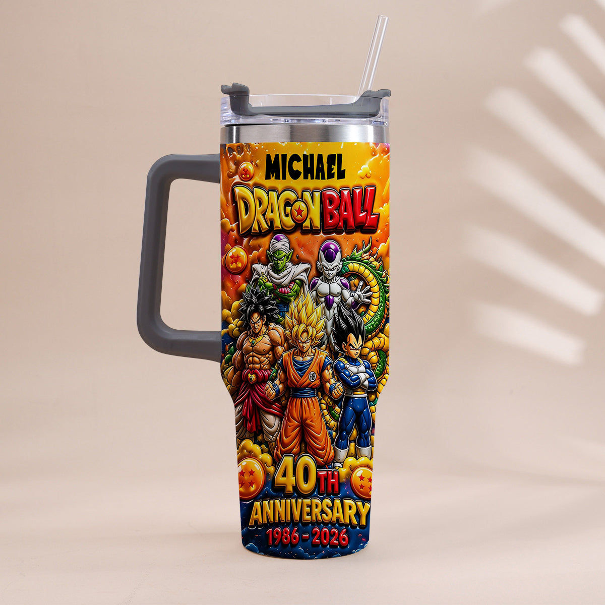 Best Memories - Personalized Seven Balls Tumbler With Handle