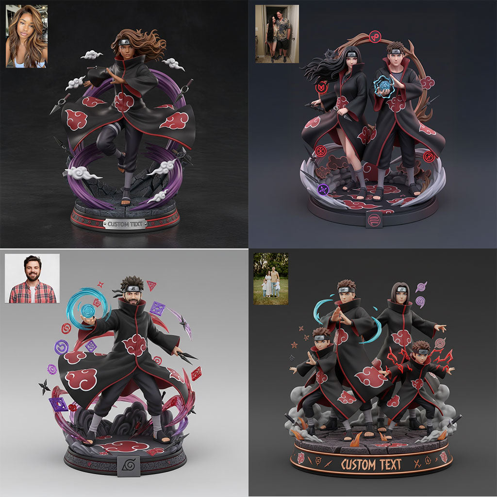 Ninja Figure Custom From Any Photo - Personalized Ninja Village Custom Shaped Acrylic Plaque