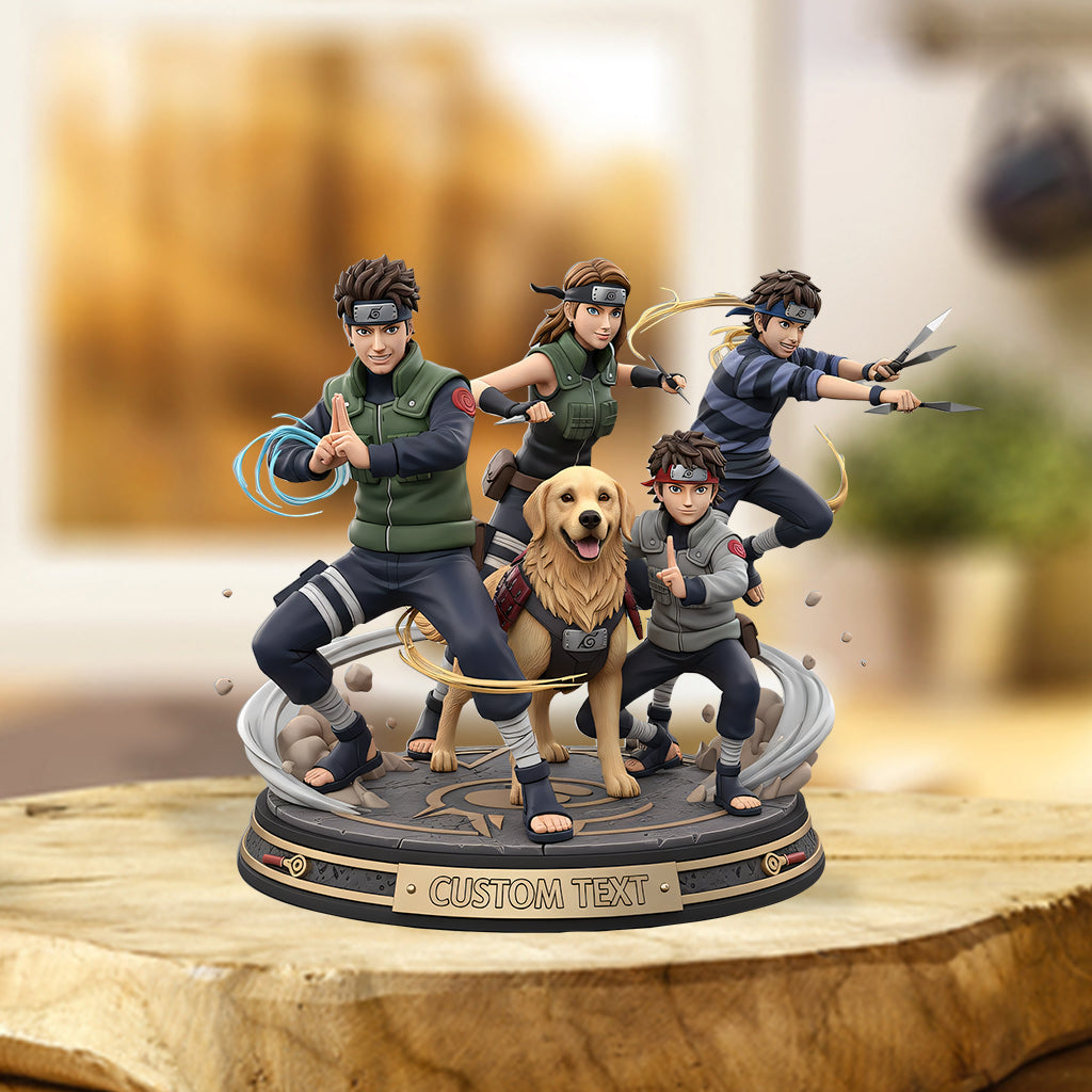 Ninja Figure Custom From Any Photo - Personalized Ninja Village Custom Shaped Acrylic Plaque