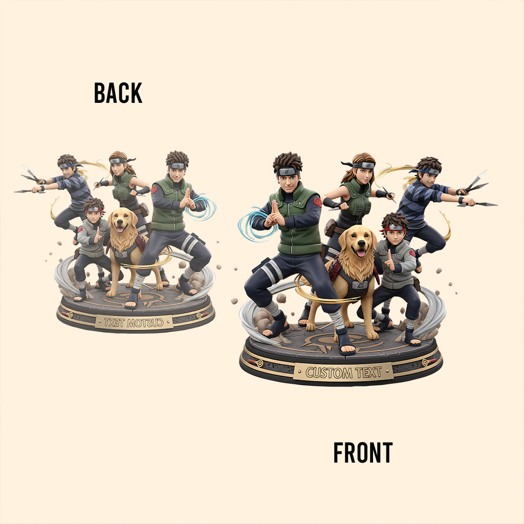 Ninja Figure Custom From Any Photo - Personalized Ninja Village Custom Shaped Acrylic Plaque