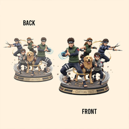 Ninja Figure Custom From Any Photo - Personalized Ninja Village Custom Shaped Acrylic Plaque