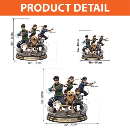 Ninja Figure Custom From Any Photo - Personalized Ninja Village Custom Shaped Acrylic Plaque