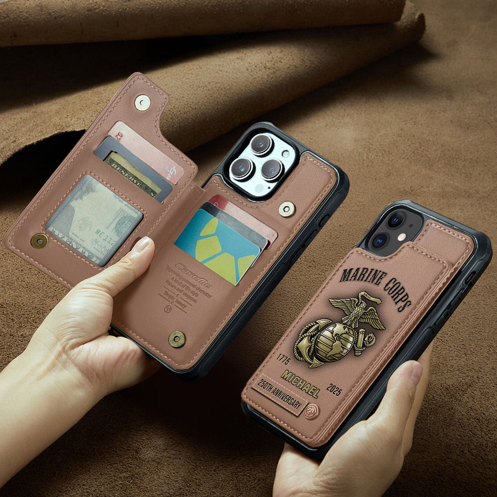 Proud Veteran - Personalized Veteran Wallet Phone Case