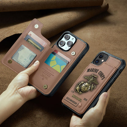 Proud Veteran - Personalized Veteran Wallet Phone Case