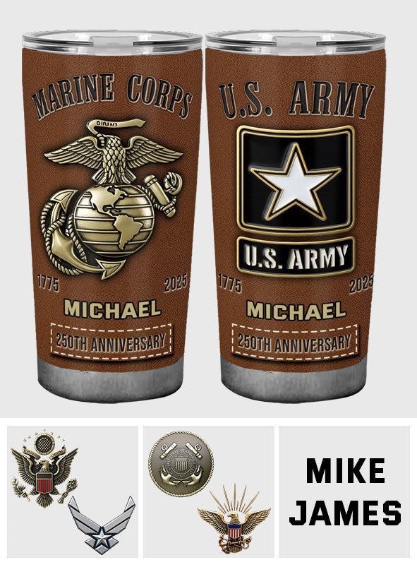 Proud Veteran - Personalized Veteran Tumbler