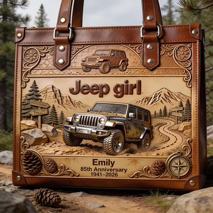 85th Anniversary - Personalized Car Leather Handbag