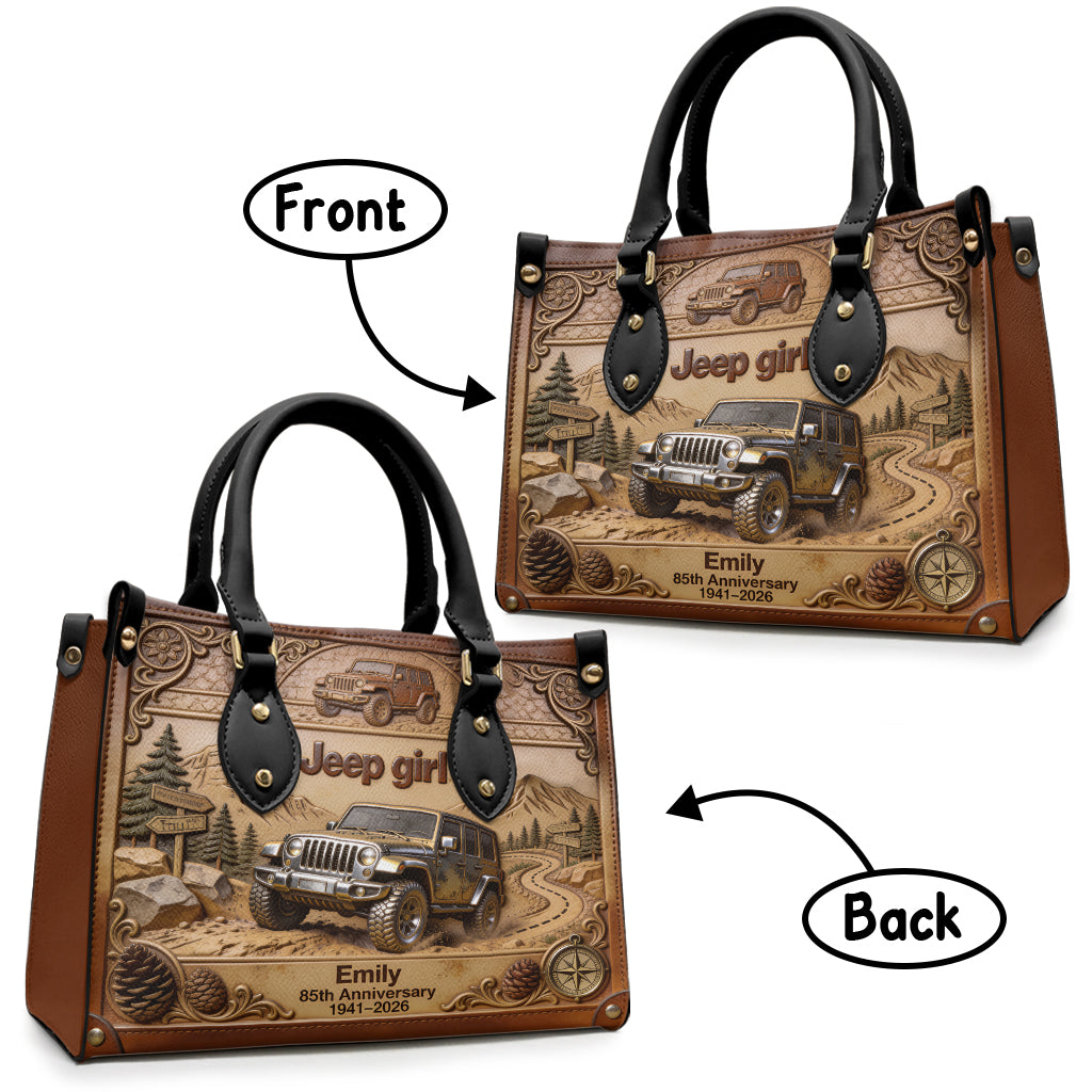 85th Anniversary - Personalized Car Leather Handbag