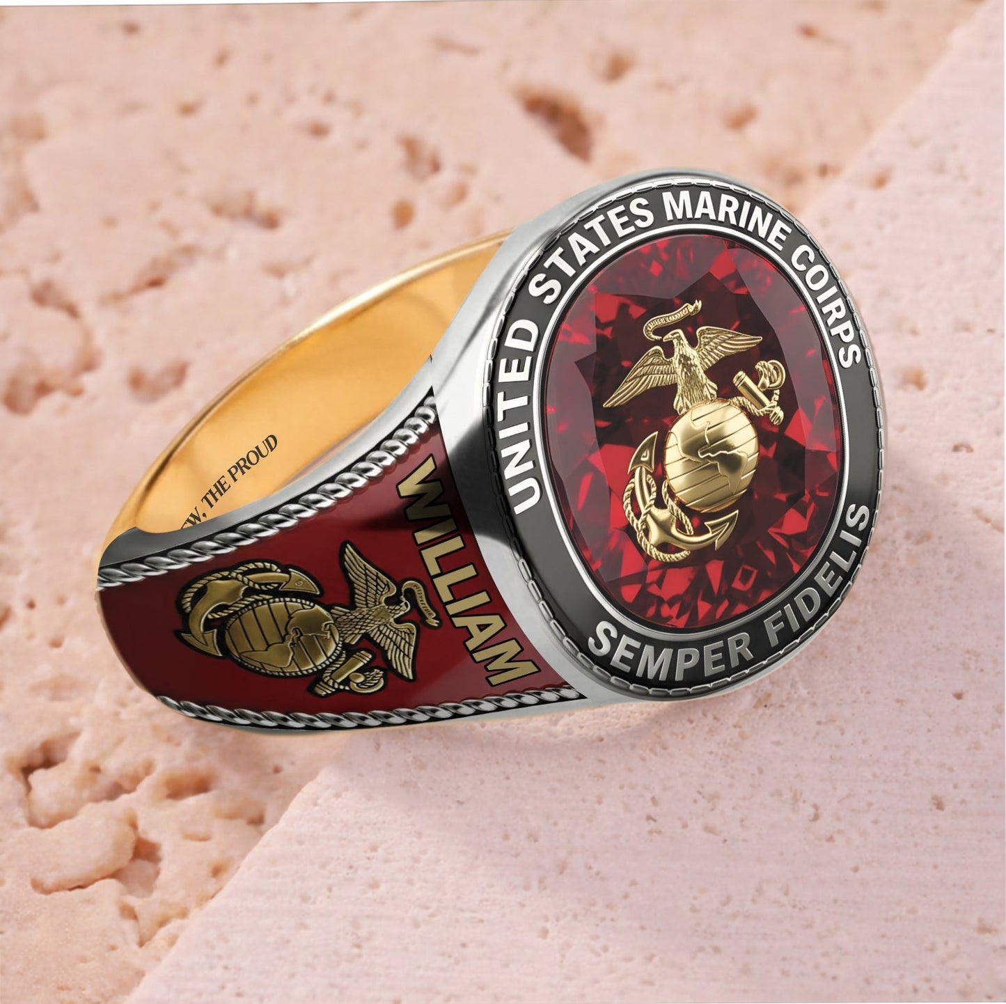 Duty & Honor - Personalized Veteran Signet Ring