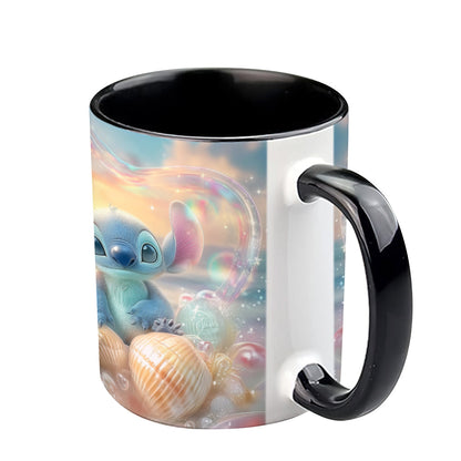 Blue Ohana Summer Vibes - Personalized Ohana Accent Mug