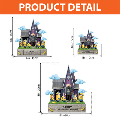 One In A Miniion Gift For Dad, Grandpa - Personalized Custom Shaped Acrylic Plaque