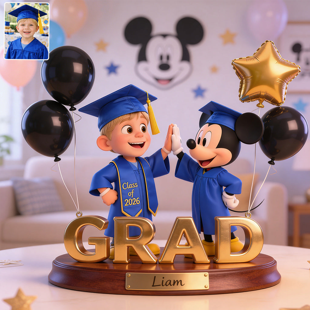 Graduation Cartoon - Personalized Graduation Custom Shaped Acrylic Plaque