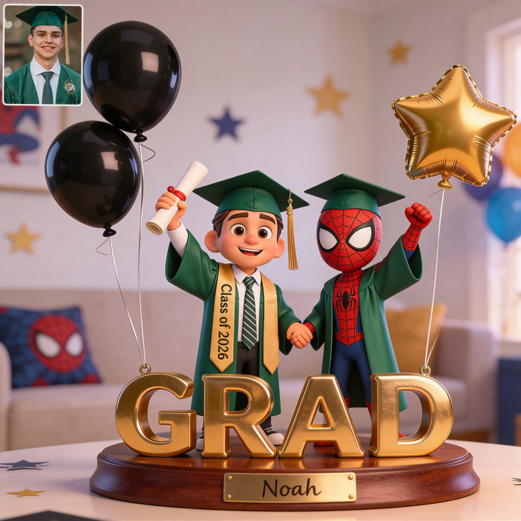 Graduation Cartoon - Personalized Graduation Custom Shaped Acrylic Plaque