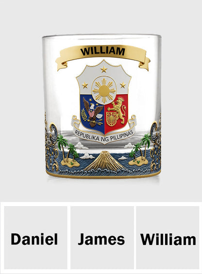 Proud Philippines - Personalized Expats Whiskey Glass