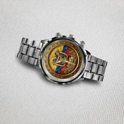 Proud Colombian - Personalized Expats Hand Watch