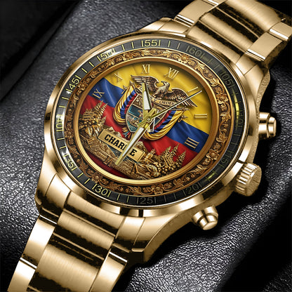 Proud Colombian - Personalized Expats Hand Watch