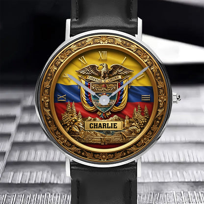 Proud Colombian - Personalized Expats Hand Watch