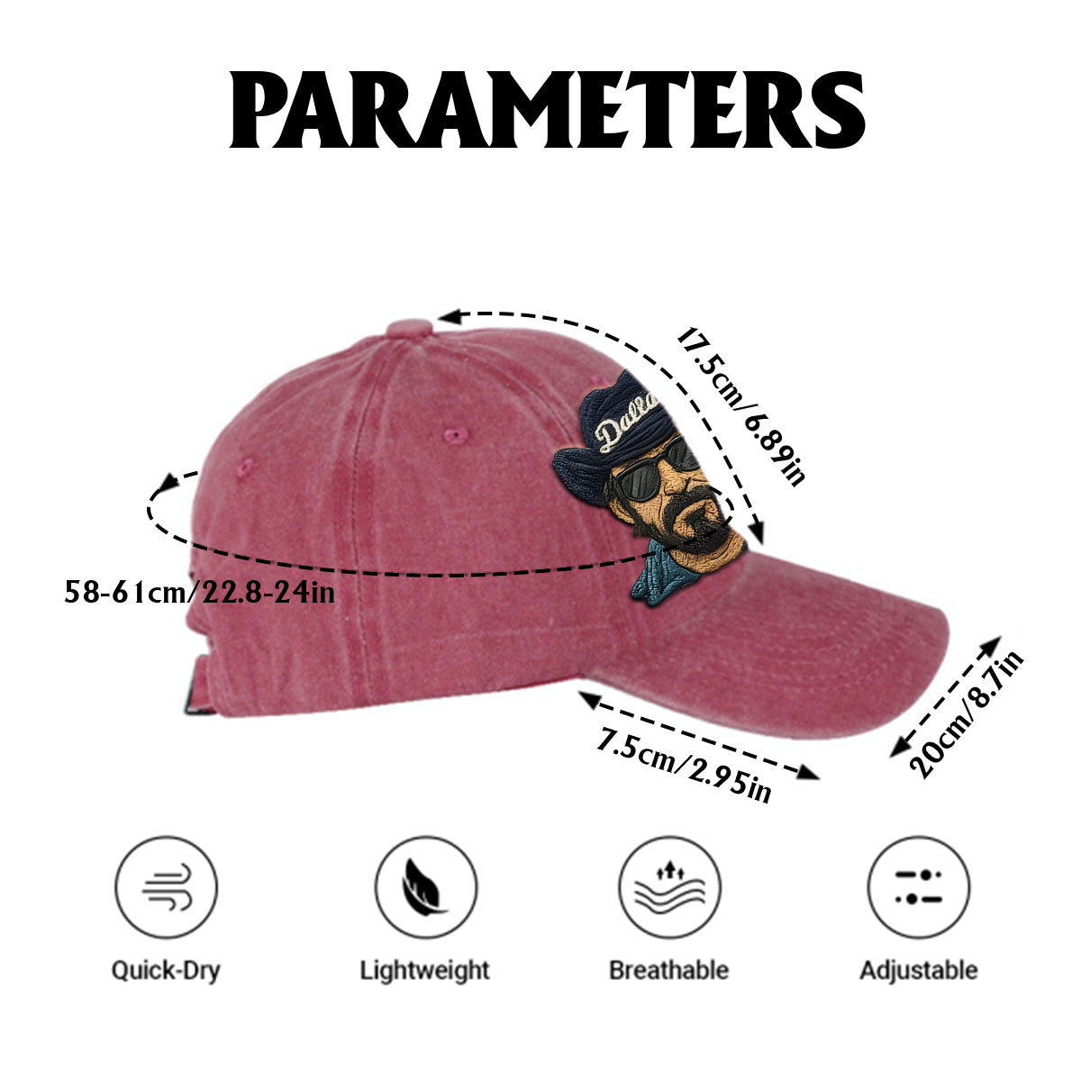 Vintage Mascot - Personalized Football Washed Denim Cap