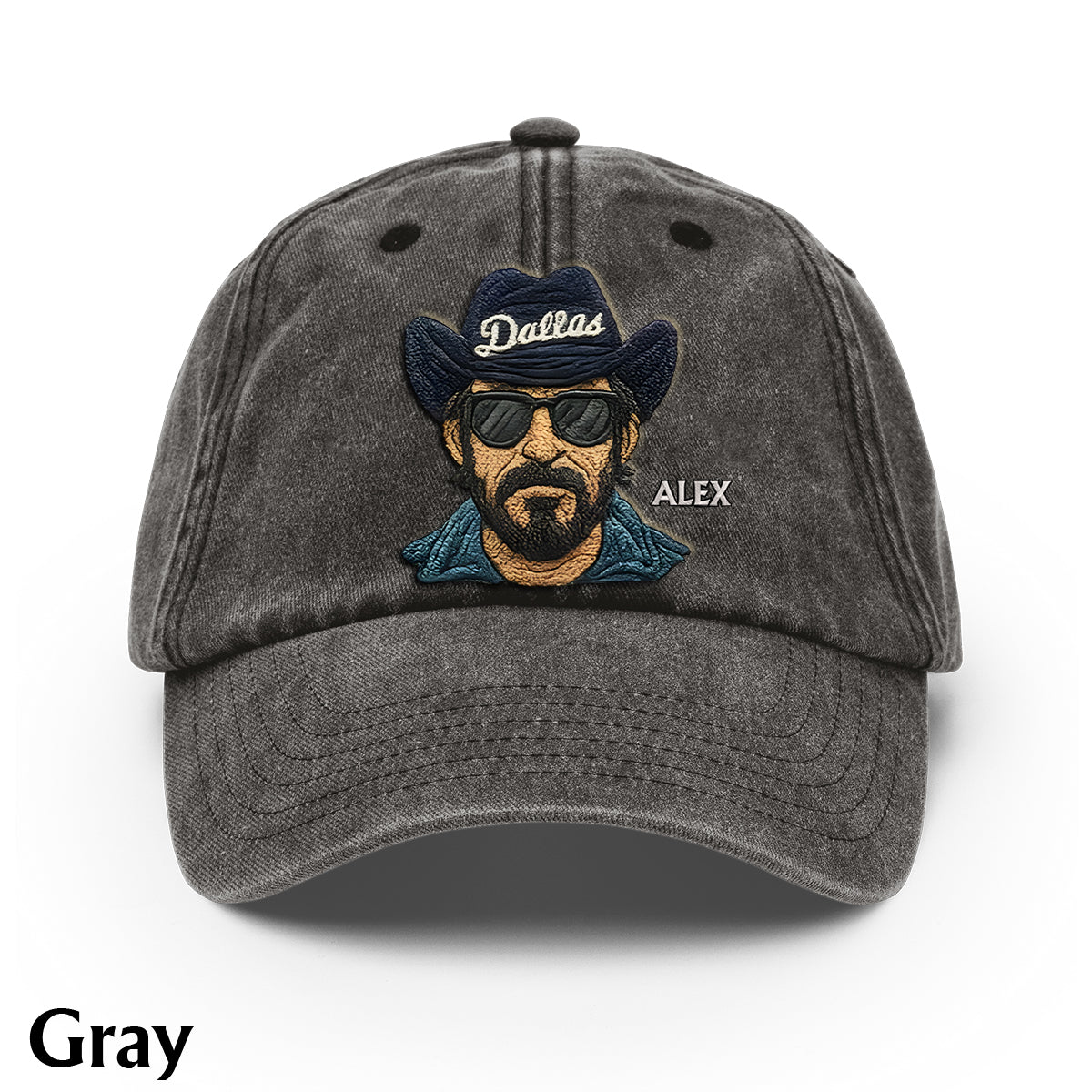 Vintage Mascot - Personalized Football Washed Denim Cap