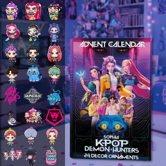 Kpop Demon Hunt - Personalized Kpop Advent Calendar With Ornaments