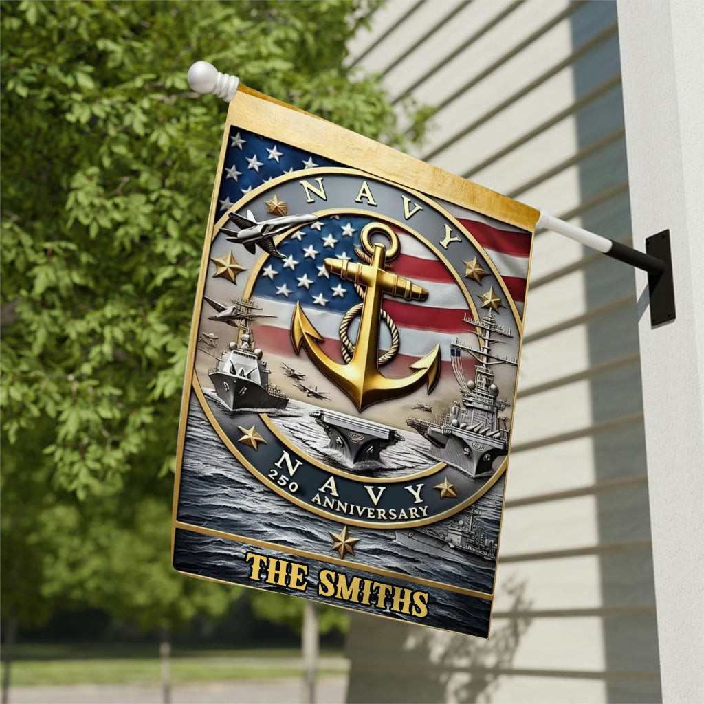 Proud U.S. Veteran - Personalized Veteran Garden Flag