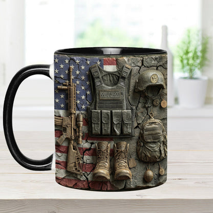 Military Gear - Personalized Veteran Accent Mug