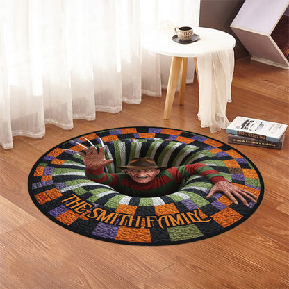 Horror Hole - Personalized Horror Character Round Rug